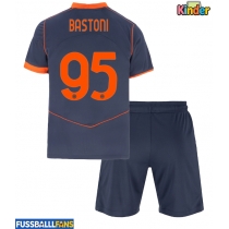 Inter Milan Alessandro Bastoni #95 3rd trikot Kinder 2025-26 Kurzarm (+ Kurze Hosen)